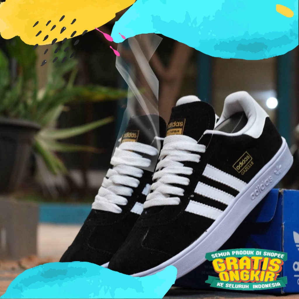 Adidas Questar Gazelle OG Neo Racer Lite Trail Black White Original Indonesia 100% Bnwb Sepatu Hitam