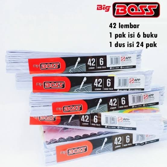 

buku tulis big boss 42 lembar 1pak
