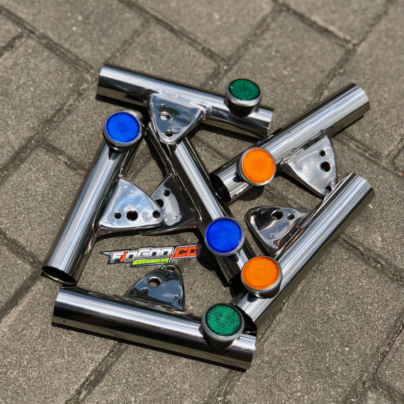 KUPINGAN LAMPU K5 STAINLESS WHELLPROF KUPINGAN LAMPU AS 33 KUPINGAN K5 DUDUKAN LAMPU DEPAN K5 DUDUKA