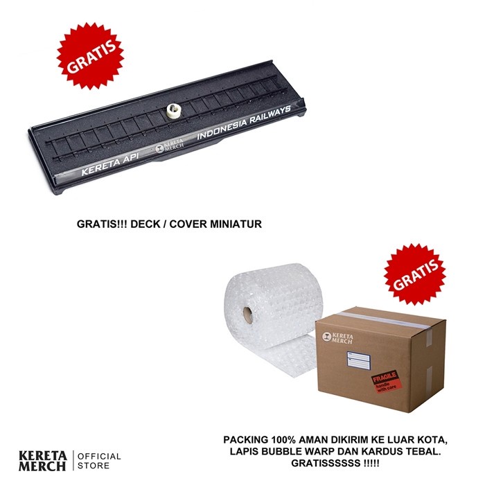 MINIATUR KERETA API INDONESIA MAINAN ANAK DIECAST CC 201 PJKA SOUVENIR