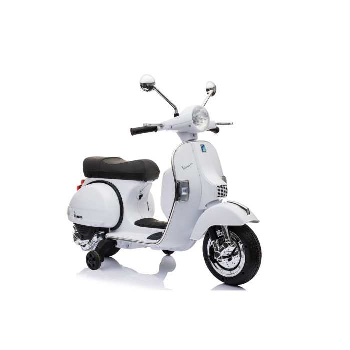 Mainan Anak Motor Aki VESPA PX150 - YUKITA 002 - Putih