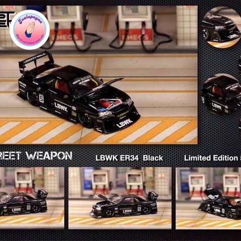 STREET WEAPON LBWK R34 BLACK LE 500 WORLWIDE R34 LBWK STREET WEAPON