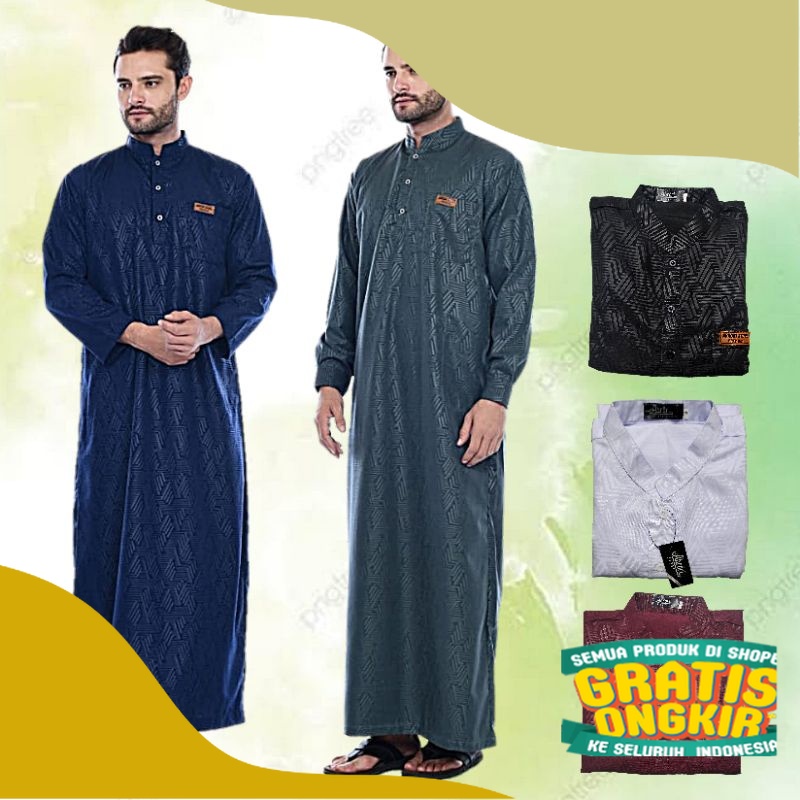 jubah pria EMBOS  jubah laki laki EMBOS jubah SAUDI EMBOS jubah laki laki trendy KONVEKSI PREMIUM/ B