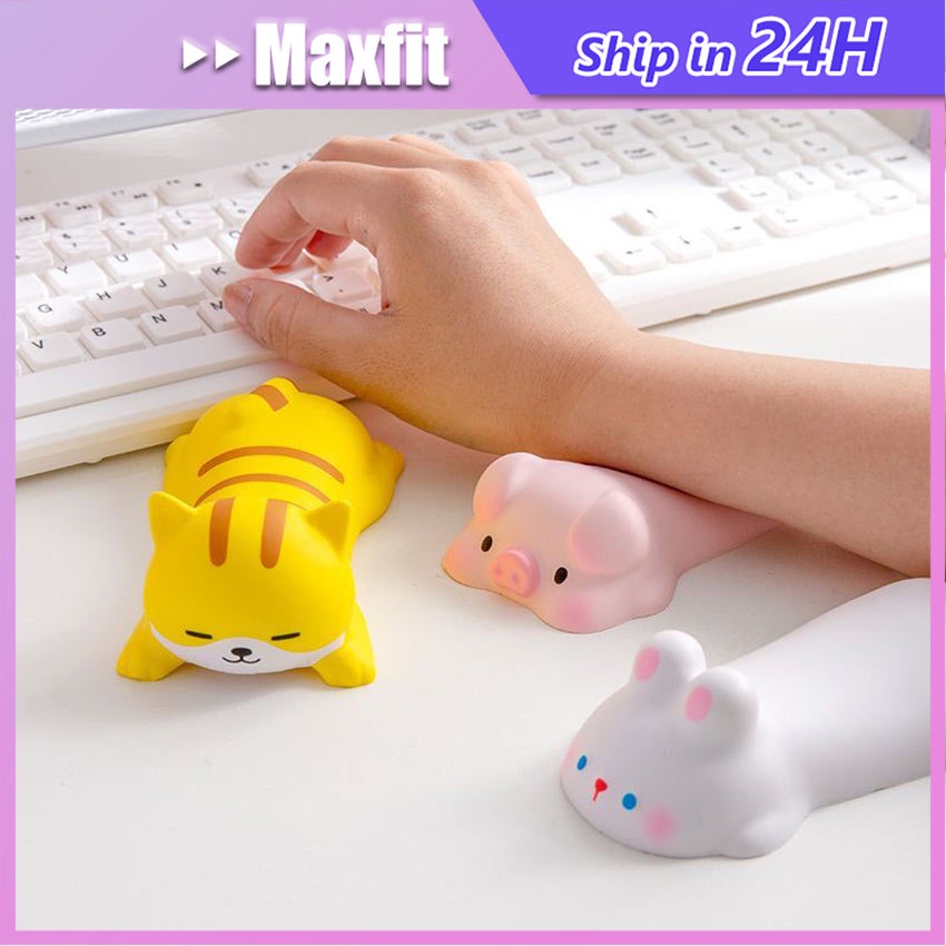 Mouse Pad Wrist Rest Pad Keyboard Bantalan MousePad Anime Karakter Lucu resin lembut Pergelangan