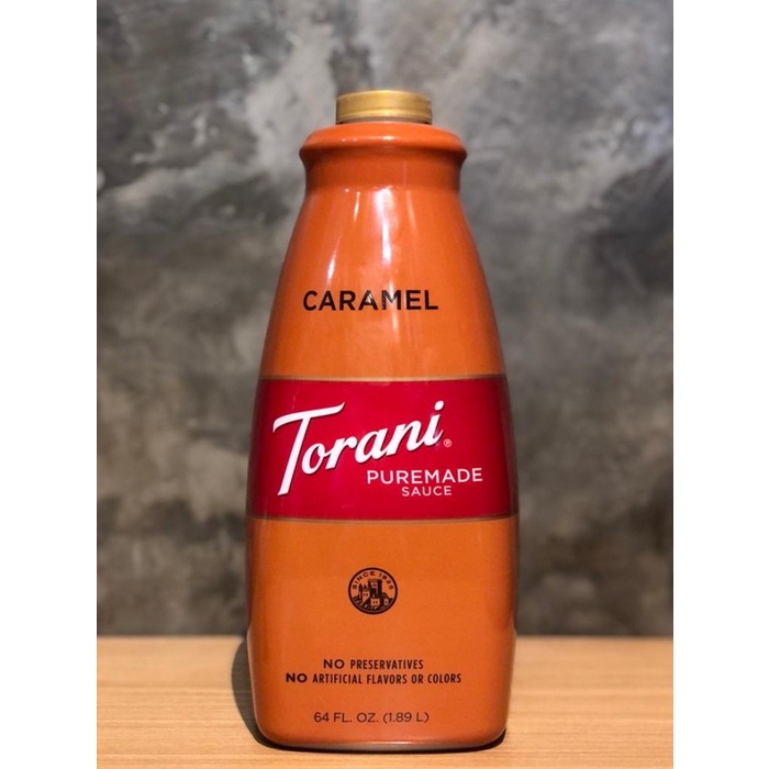 

Torani Puremade Sauce Caramel 1.89 L - Saus Caramel - Karamel