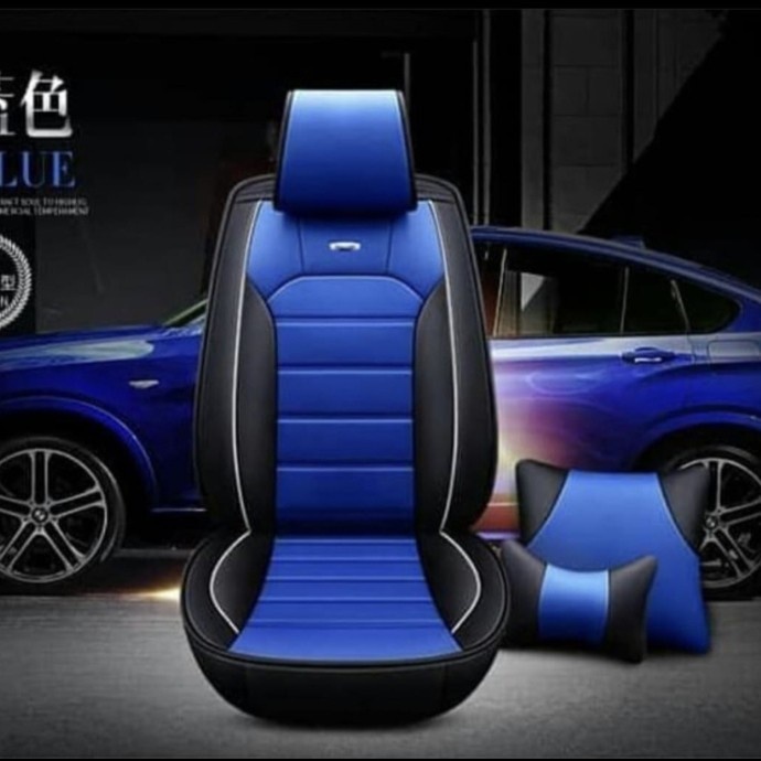 sarung jok mobil Avanza Xenia 2005 2022 - hitam biru