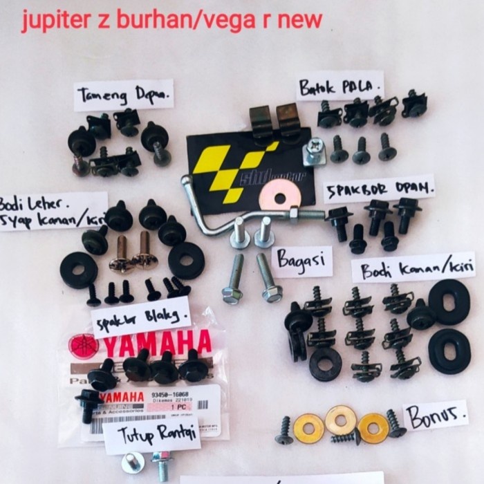 baut lengkap set body Yamaha jupiter/baut full body Jupiter z