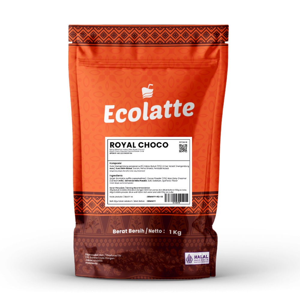 

Ecolatte Chocolate Bubuk Minuman Kekinian Rasa Cokelat Powder Drink