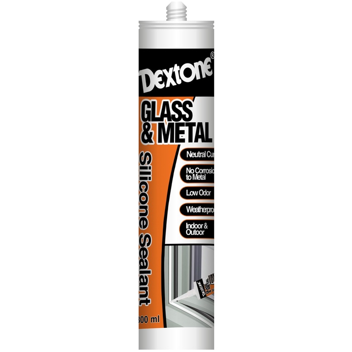 

DEXTONE SILICONE SEALANT GLASS & METAL warna PUTIH