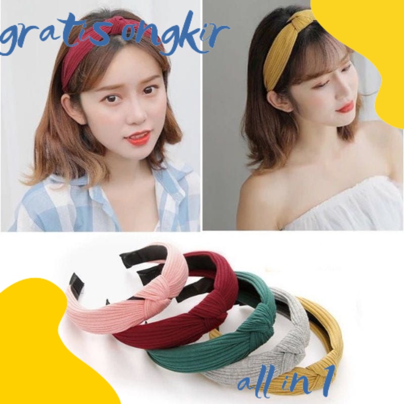 GRATIS ONGKIR BANDO SIMPUL HEADBAND KOREA POLOS ANTI PATAH bando korea bando lucu bando anak perempu
