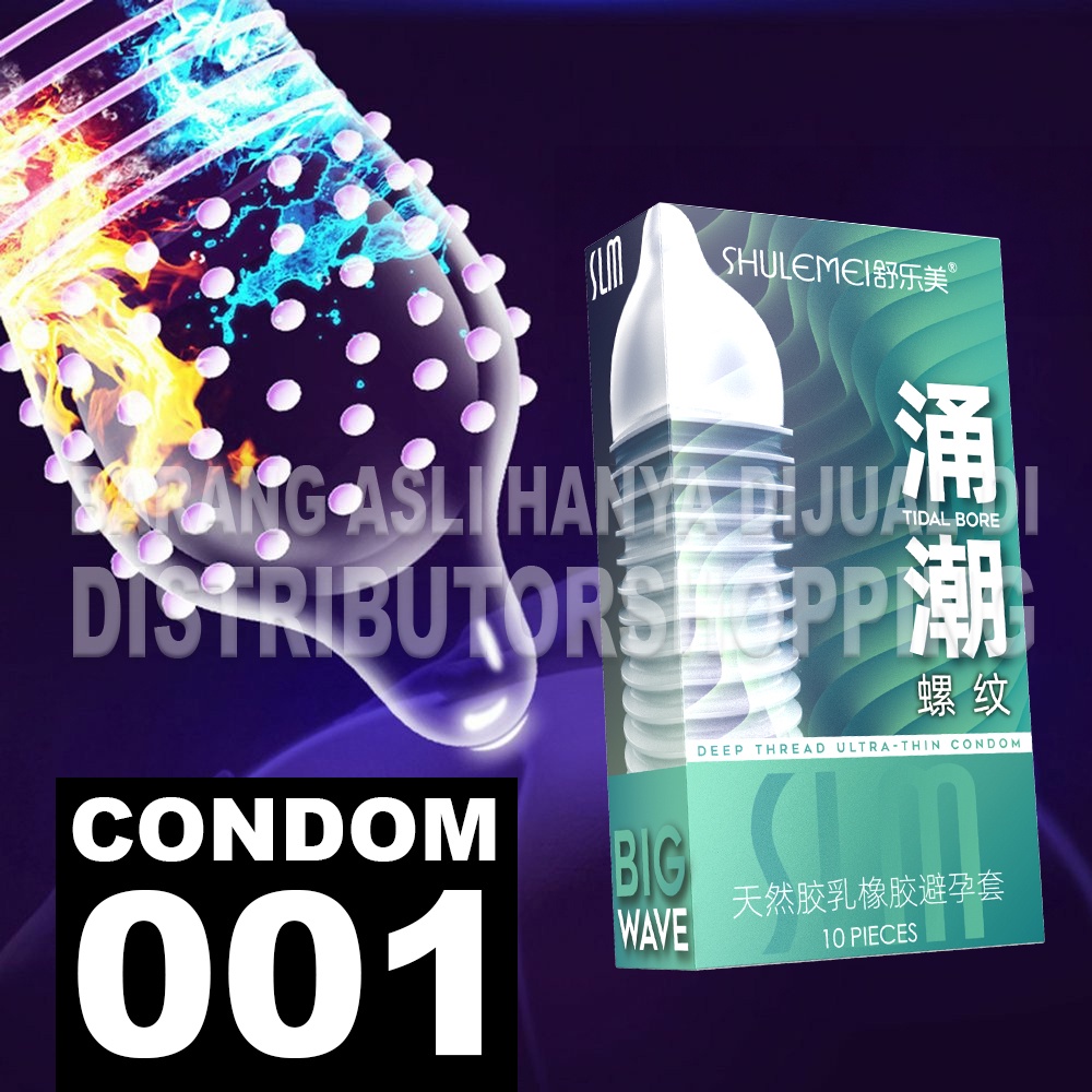 [COD] Condom UltraThin 001 Super Lembut Selembut Sutra Tertipis Berduri Bergerigi Kondom Premium Den