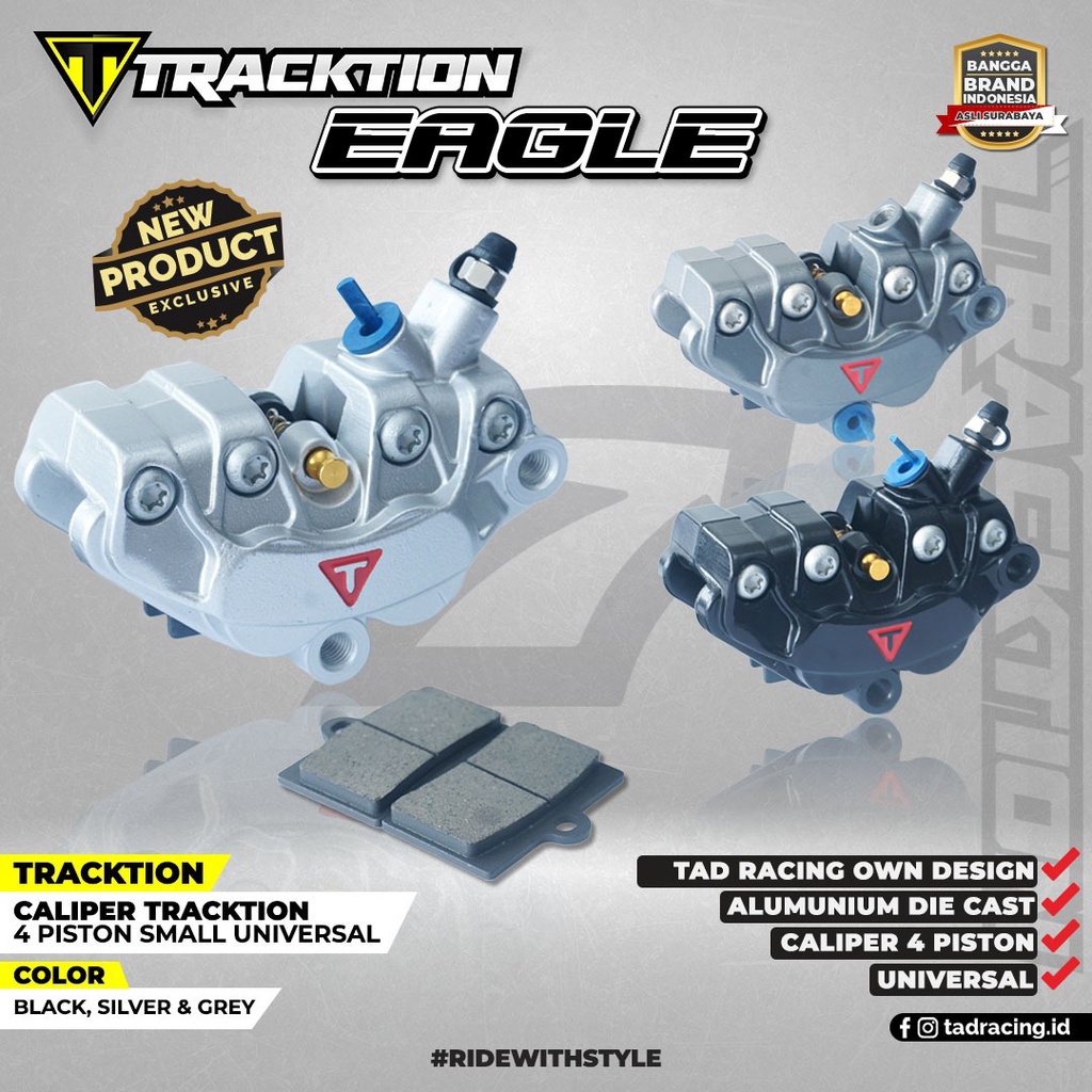 COD CALIPER TRACKTION EAGLE 4 PISTON