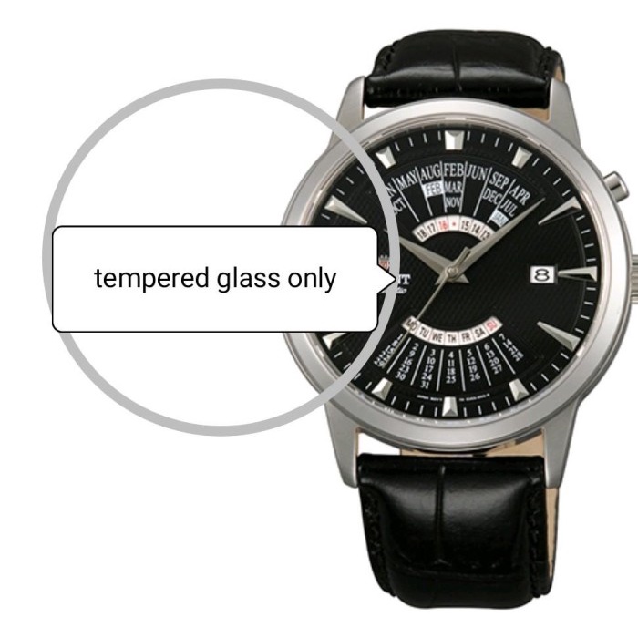 TG tempered glass for ORIENT EU0A004B anti gores jam tangan pelindung layar screen protector watch s