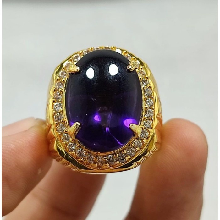 Batu Kecubung Bungur Asli Natural