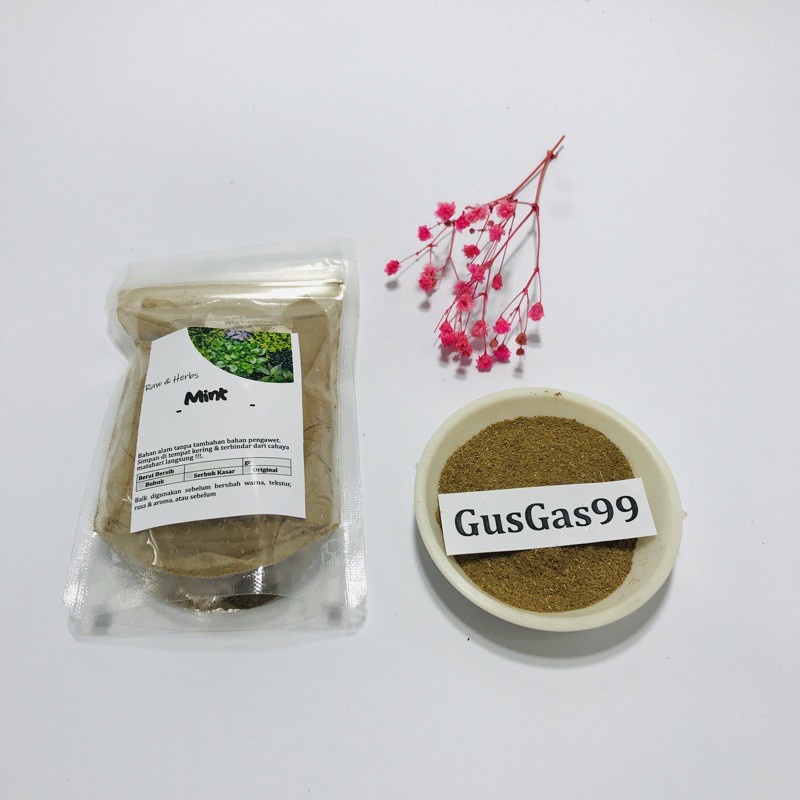 

(50g) Daun Mint Peppermint MURNI Kering Herbal Tradisional Jurus Sehat Rempah JSR