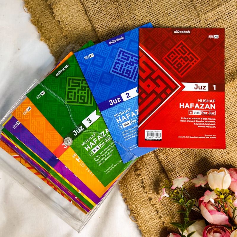 AL QURAN HAFALAN PER JUZ HAFAZAN UKURAN SAKU A6 - Al Quran hafalan Mujazza Saku Hafazan 8 blok