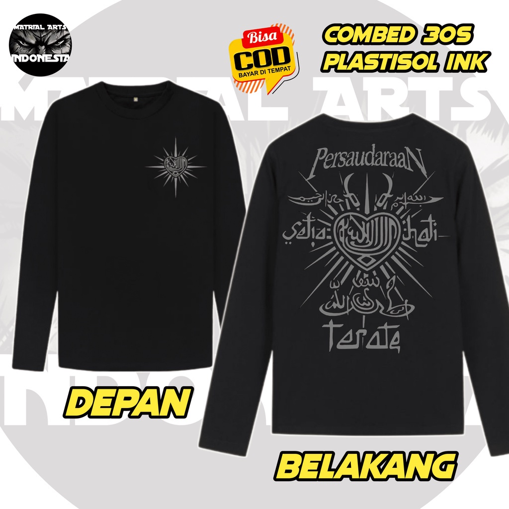 kaos sanster - kaos santri psht - kaos psht santri - kaos psht simpel - kaos psht lengan panjang