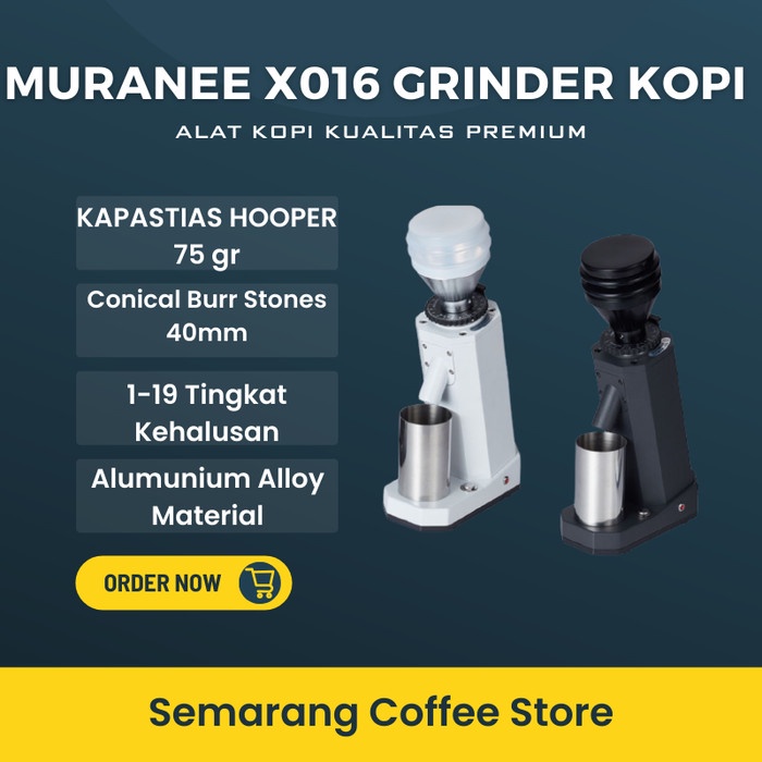 Grinder Kopi MURANEE X016 Mesin Penggiling Kopi Elektrik Otomatis