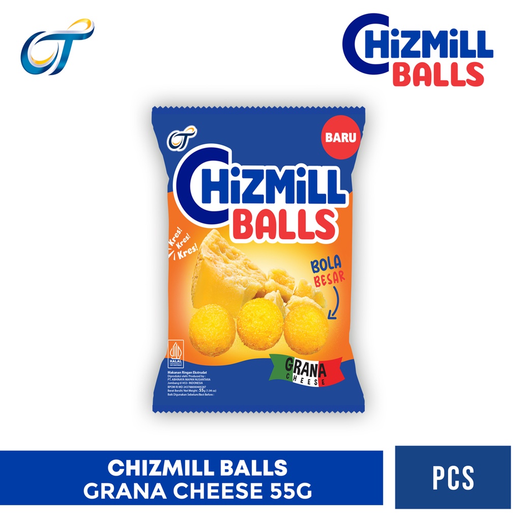 

Chizmill Balls Grana Cheese 55GR - [1 Pcs]