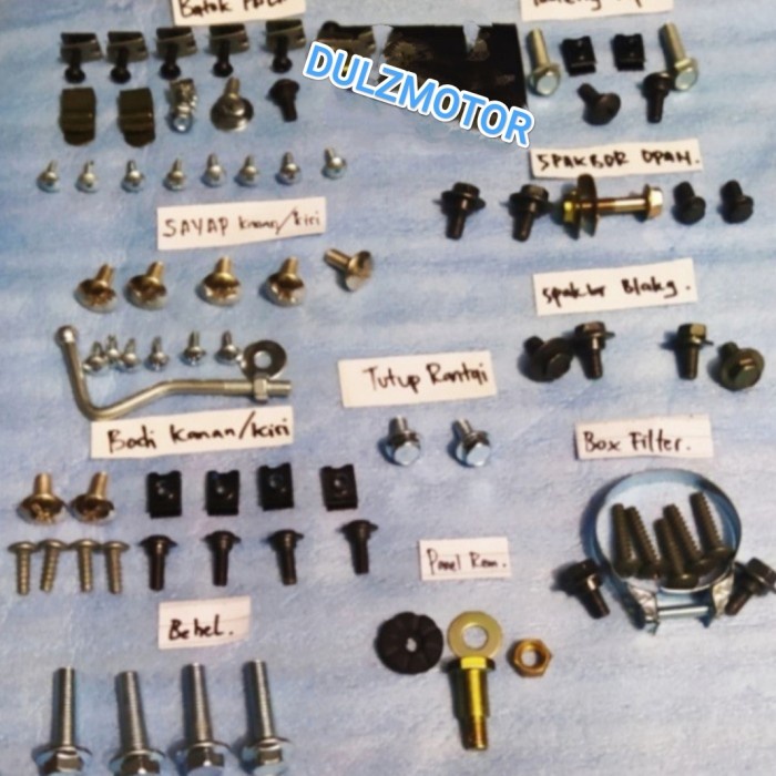 baud Scrup Honda Supra X / Fit Lama / Supra Fit New Baut motor lengkap