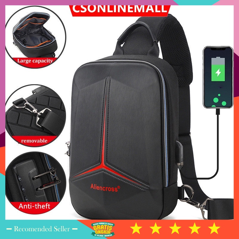 Tas Pria keren Casual BRanded Premium Murah Original kuat - CSONLINEMALL Tas Selempang Pria Tas Pria