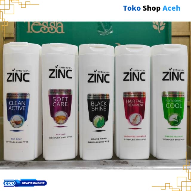 {S.A} ZINC SHAMPOO 340ML  Botol Besar Murah RANDOM