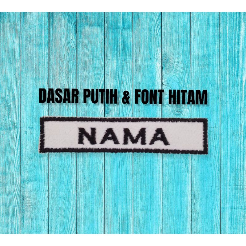 

Bordir Bordir BORDIR NAMA DADA SEKOLAH/NAMETAG/EMBLEM/PATCHbisa pesan satuan