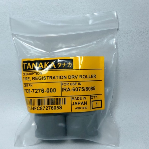 1SET KARET REGIST MESIN FOTOCOPY IRA 6075 / 6275 FC8-7276 TANAKA JPN