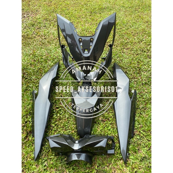 cover body full halus honda beat esp beat digital beat 2016 2017 silver dark grey