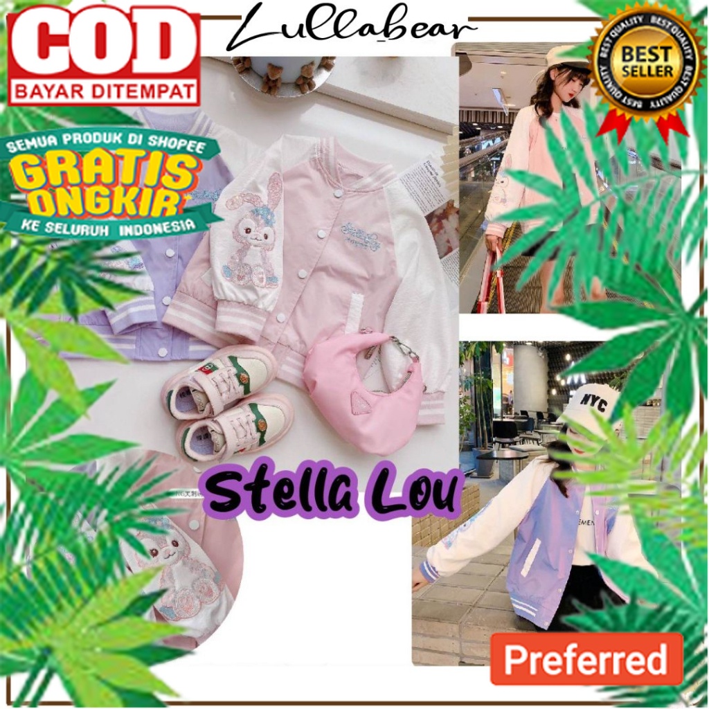 LULLABEAR - JAKET JALAN ANAK CEWEK COTON PARASUT MODEL KOREA STELLA LOU CUTE / JAKET ANAK PEREMPUAN 