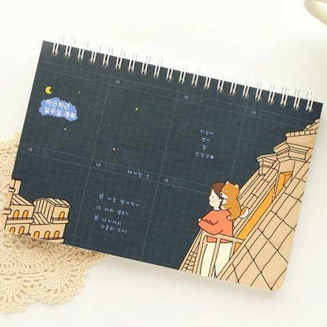 

MURAH- Agenda Planner Weekly Schedule Korea Pinkfoot Study Notes School - Purple- 1.2.23