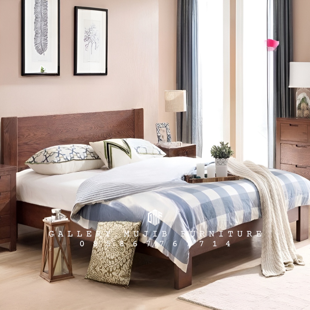 Divan Kayu Dipan Tempat Tidur Minimalis Dipan Kayu Jati 180x200