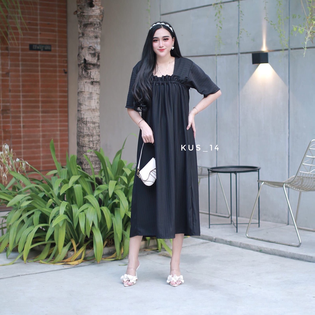 Daster Fuji Ld 112 | Fuji Dress Kerut Dada Jumbo | Fuji Lengan Pendek