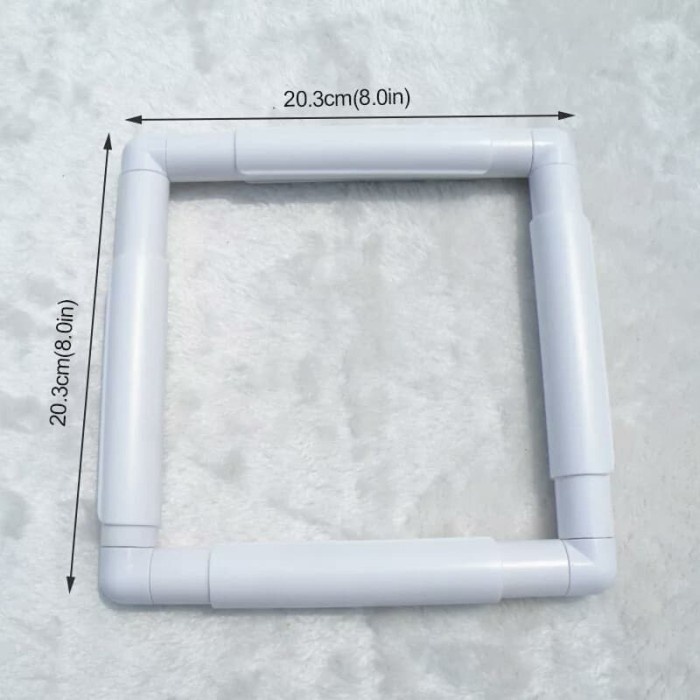 

[[ AM - BEST SELLER ]] Plastic snap frame hoop pembidang menyulam 20x20 cm