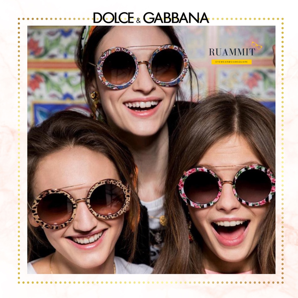 Dolce & Gabbana CLIP-ON LIMITED EDITION ROUND SUNGLASSES