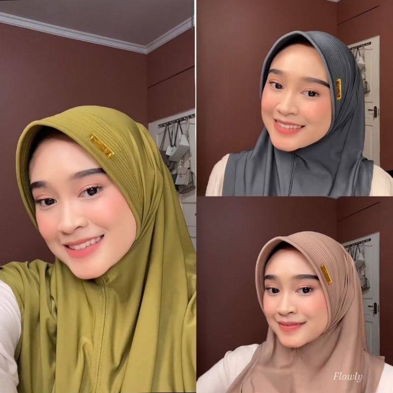 Hijab Sport Aulia Size L Besar Menutupi Dada dan Perut Jilbab Sporty Aklirik by Aulia Hijab