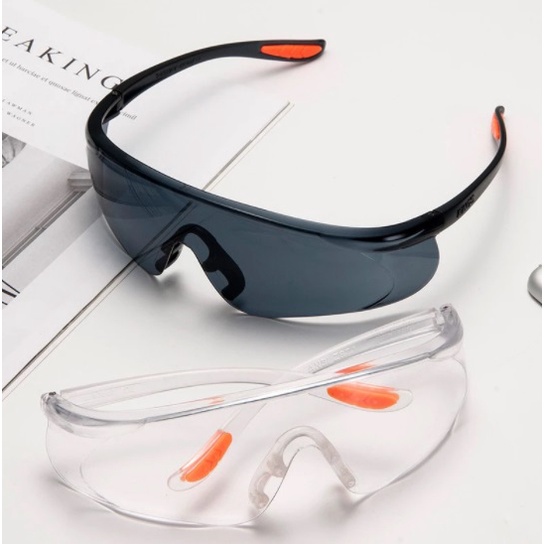 Kaca Mata Las Hitam / Kaca Mata Gerinda / Kaca Mata Sport / Kaca Mata Safety Flexible Bening