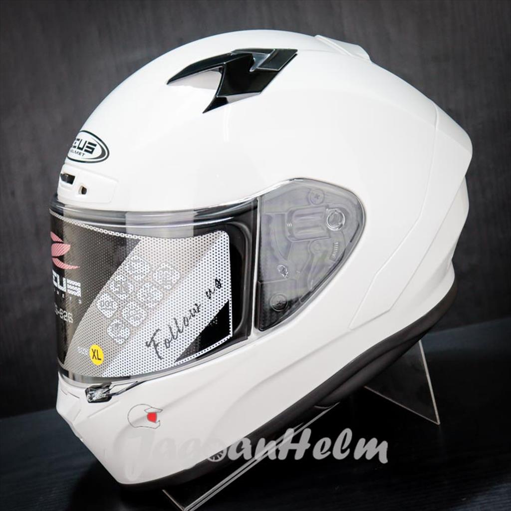 ZEUS HELM ZS826 SOLID | WHITE| ZS 826 - ZEUS 826 FLAT VISOR
