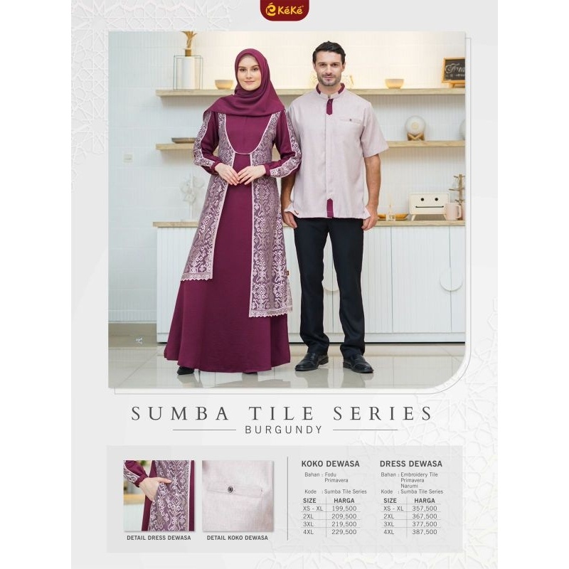 Gamis KEKE Sumba Tile