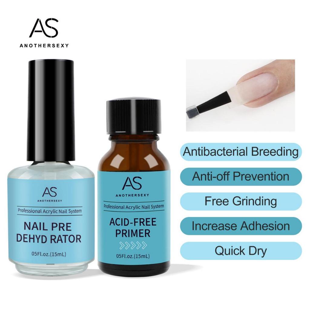 AS NAIL PRIMER DEHYDRATOR AS GEL POLISH 1 SET / AS ANOTHER SEXY PRIMER PH BOND NAIL ART