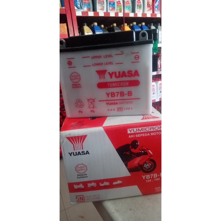 Aki Motor Yuasa YB7B Thunder 125 Basah