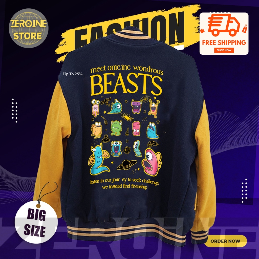 JACKET VARSITY JAKET ONIC ESPORTS MPL SEASON 11 2023 BIG SIZE VARSITY ONIC S M L XL 2XL 3XL 4XL 5XL 