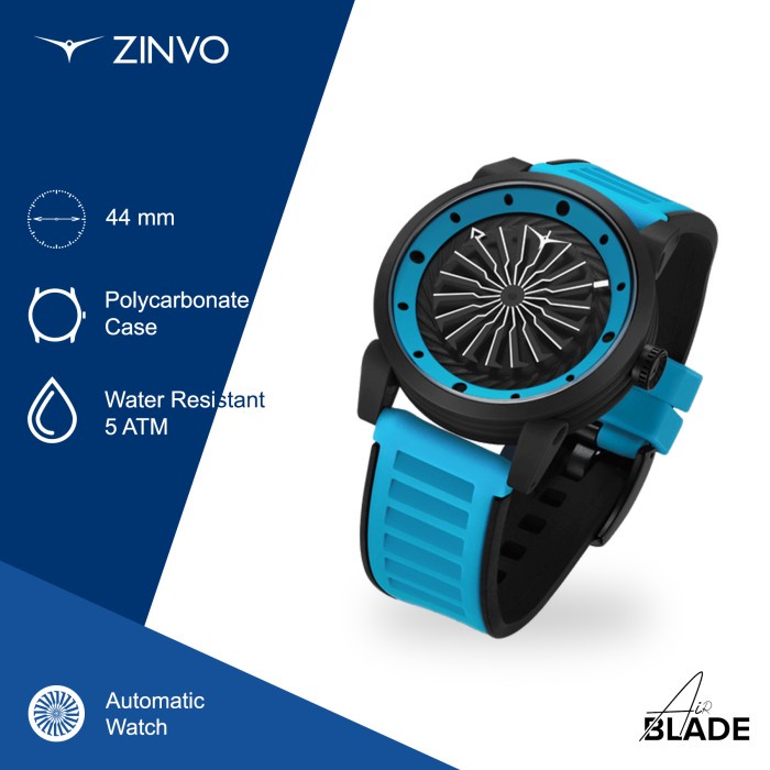 Jam Tangan Pria Automatic Analog Zinvo Airblade Spark Polycarbonate