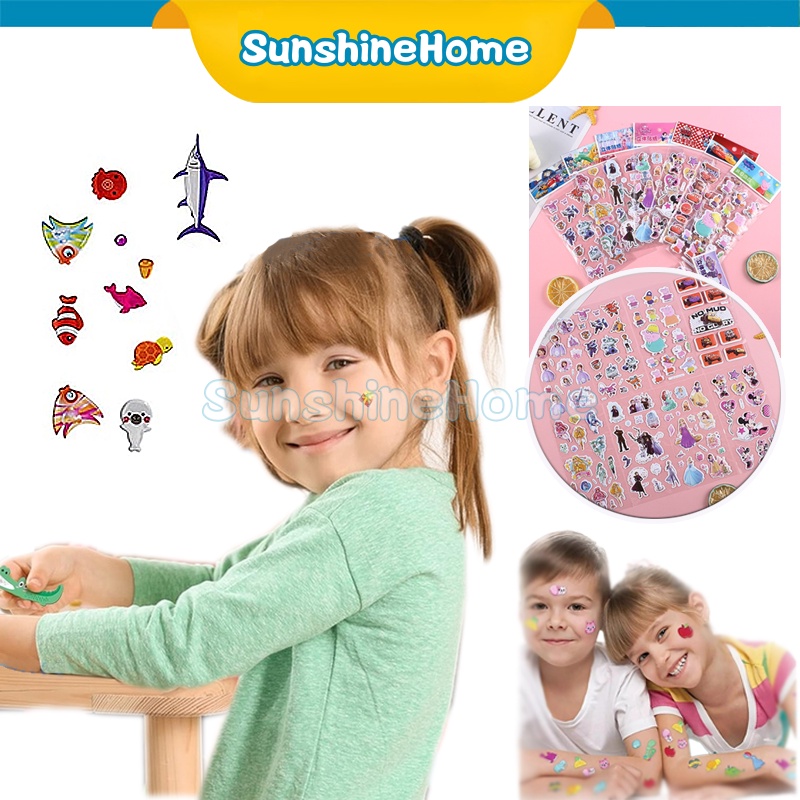 

Stiker timbul 3D acak/Stiker karakter animasi anak/Stiker karakter timbul lucu/Stiker lengket/Stiker terjangkau/Stiker mainan anak/Stiker klasik
