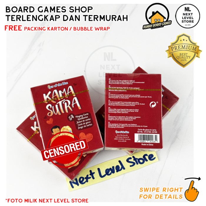 Kartu Remi Sexy Sensual Kama Sutra Card Game Kamasutra Out of The Blue