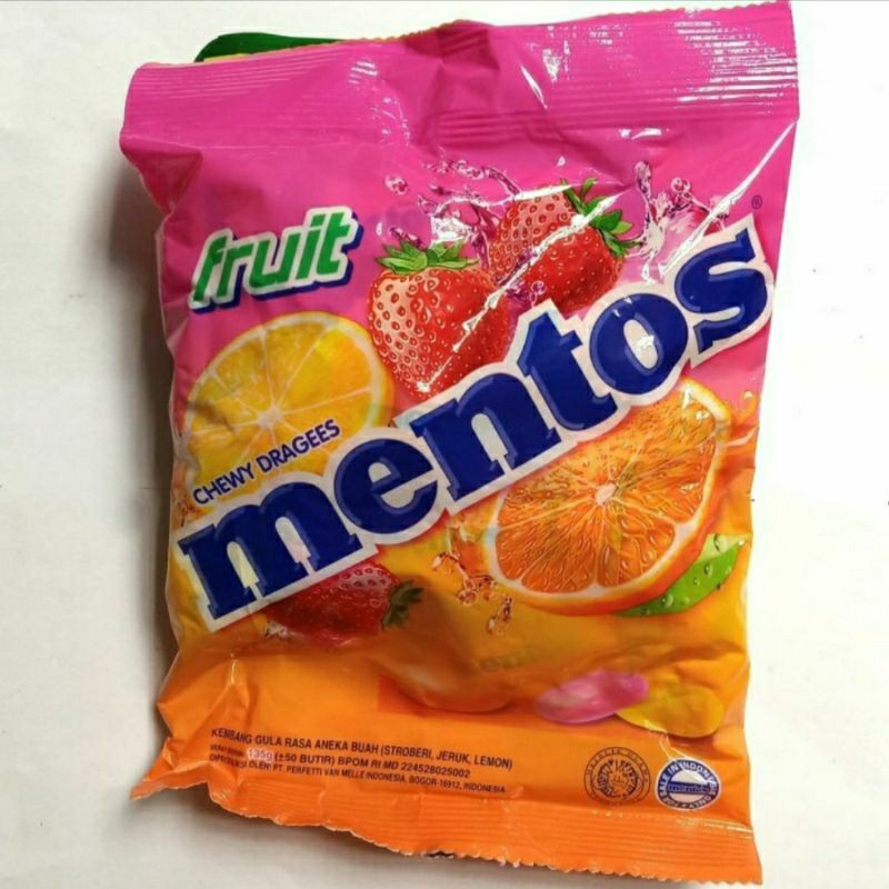 

permen mentos fruit | buah | sack kecil