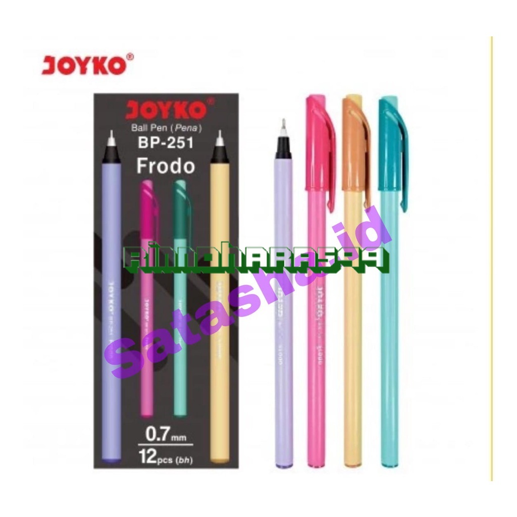 

PULPEN/BOLPOIN/PEN JOYKO FRODO BP-251 0.7MM ISI 12PCS