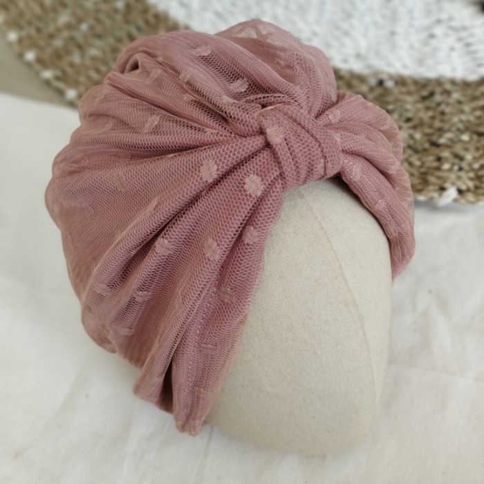 Turban Instan Tile Dot - sage green