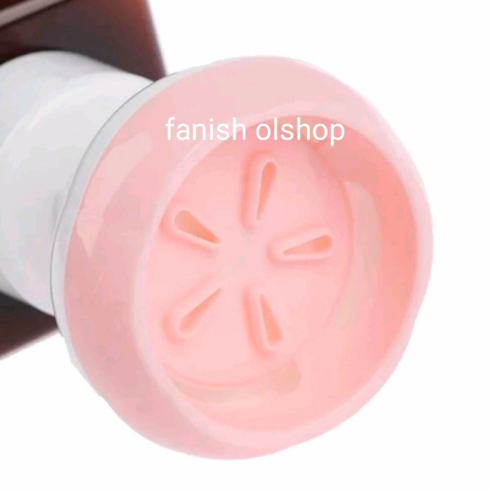 BOTOL SABUN VIRAL BENTUK BUSA BUNGA / FLOWER STAMP HAND SOAP - Merah Muda