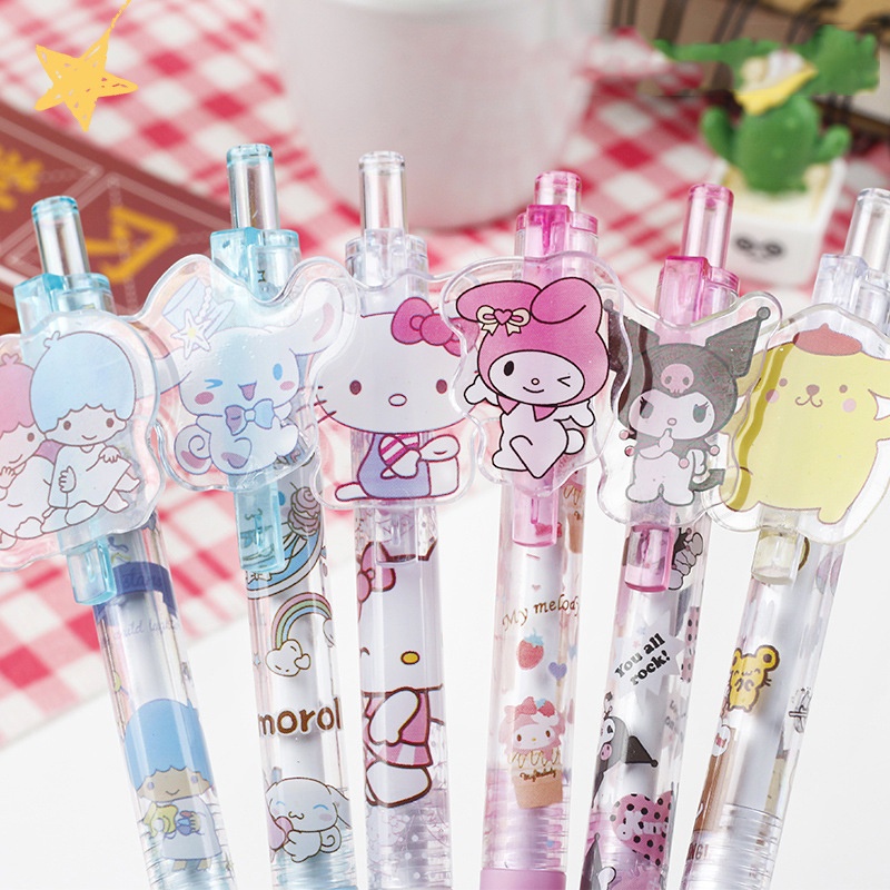 

VIRAL PENA MEKANIK 1PCS / BOLPOIN MEKANIK MOTIF SANRIO HELLO KITTY MELODY